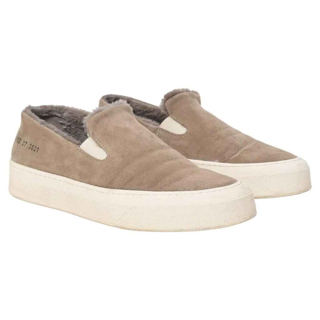 Common Projects 35mm Suede Shearling Slip On Sneaker Women 38 7.5 Shoes Sneakers Common Projects Suede & Genuine Shearling Slip-On Sneaker  main image 3
