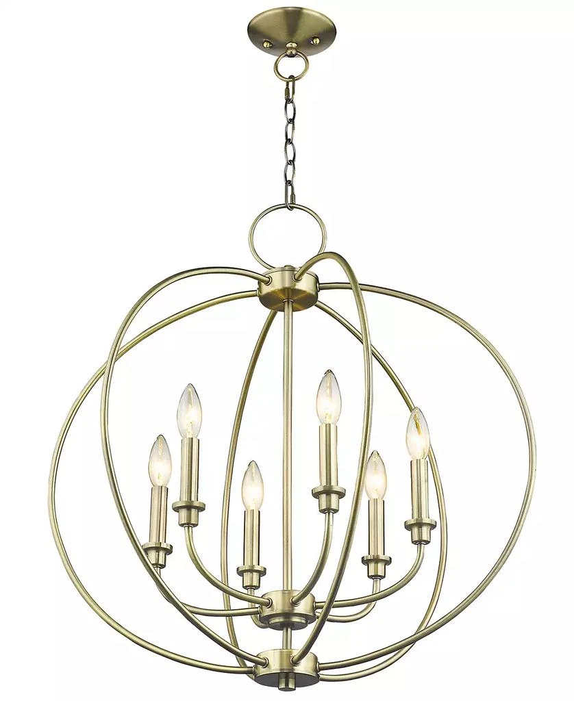 Livex Milania 6- Light Metal Chandelier 6