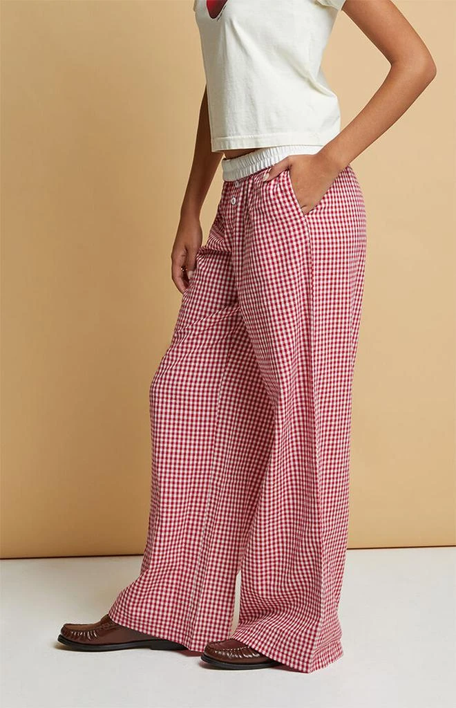 Beverly and Beck Red Gingham Boxer Pajama Pants 2