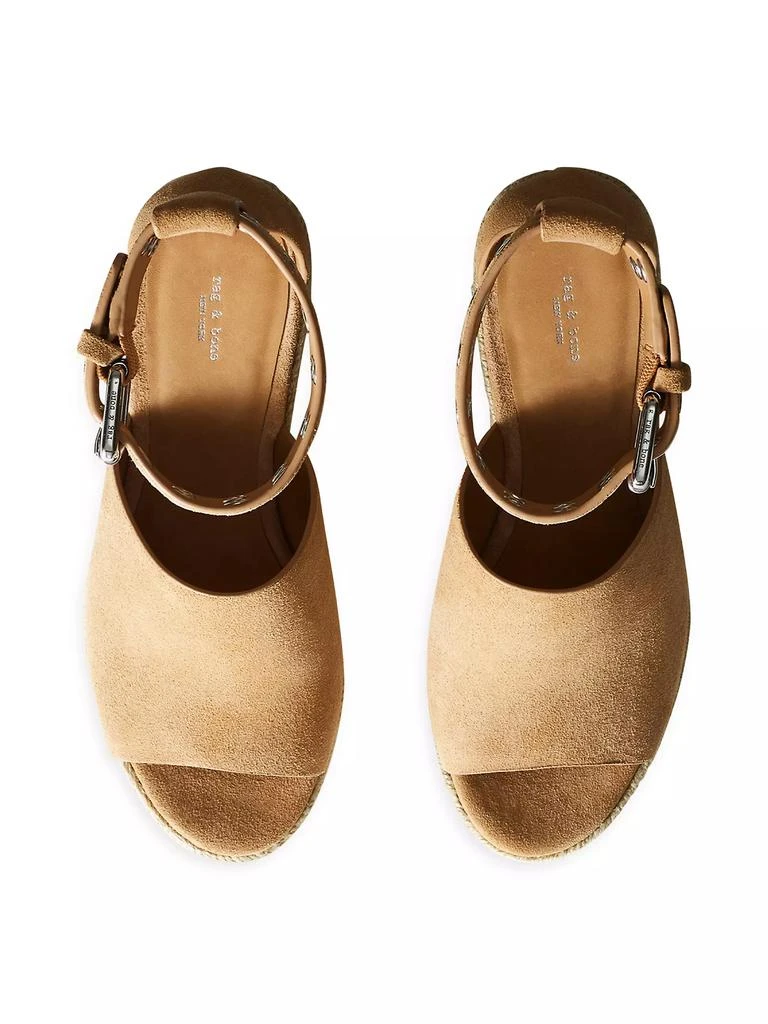 Rag & Bone Anteros 110MM Suede Wedge Espadrilles 4