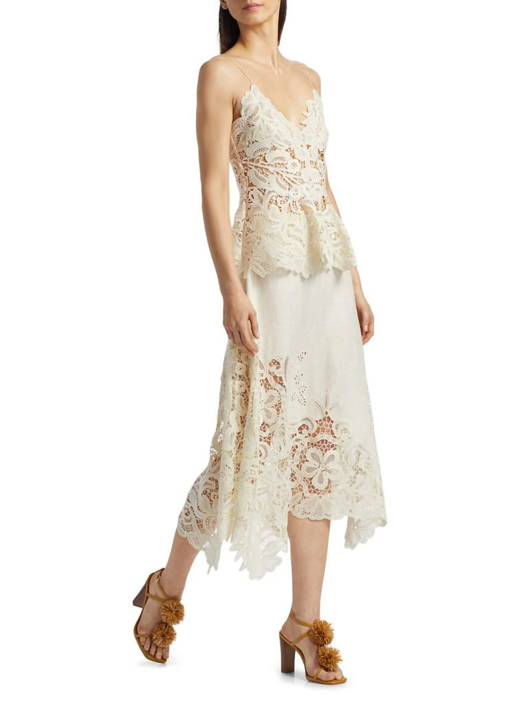 Ulla Johnson Rae Floral Lace Midi-Skirt 2
