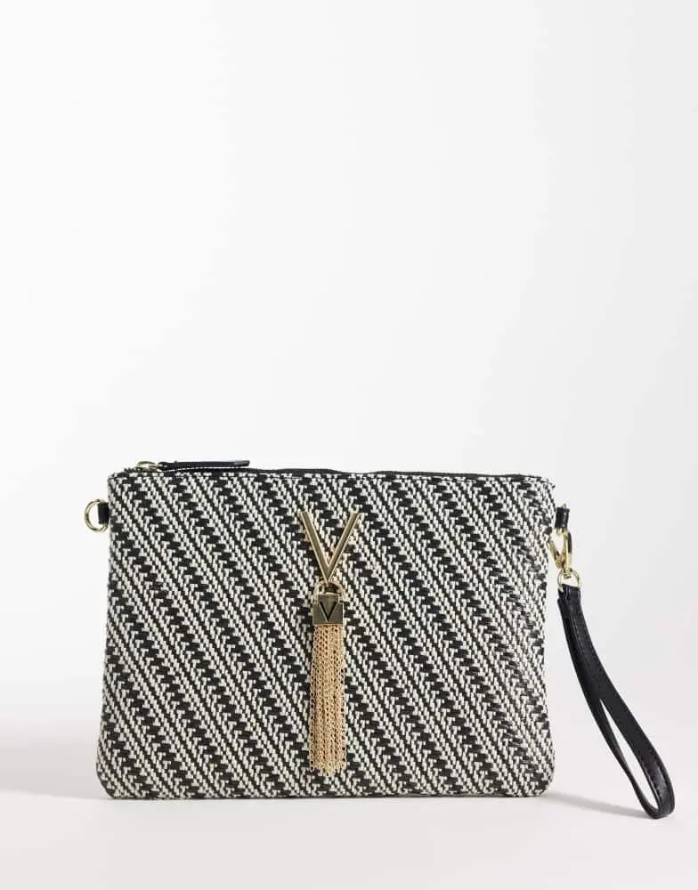 Valentino Valentino Divina summer clutch bag in mono stripe - MULTI
