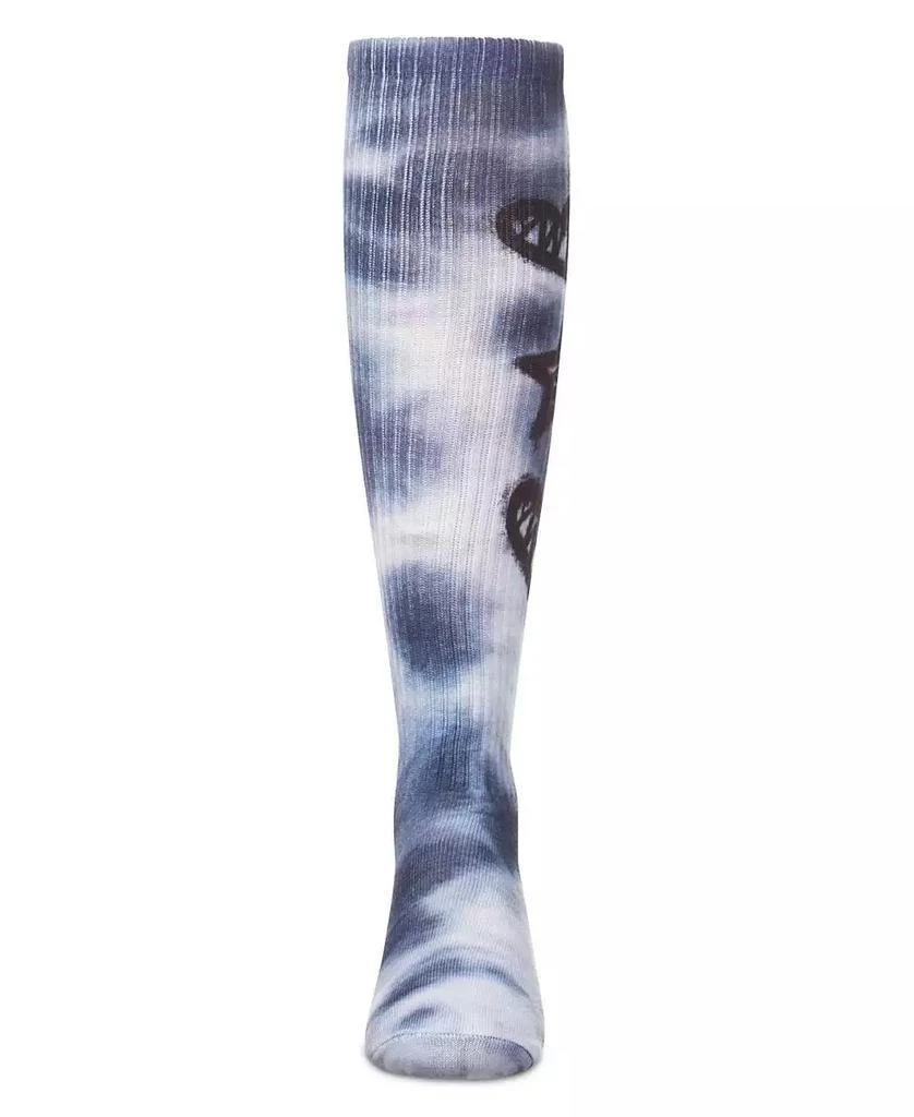 Memoi Big Girls Tie Dye Graffiti Shapes Knee High Socks 2