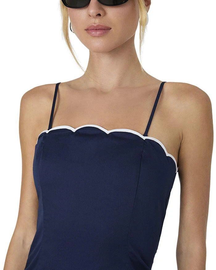 knee length dresses for ladies Effortlessly Polished Mock Neck Mini Dress
