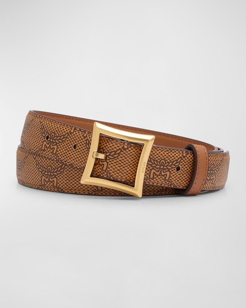 MCM Men's Aren Lauretos Leather Belt