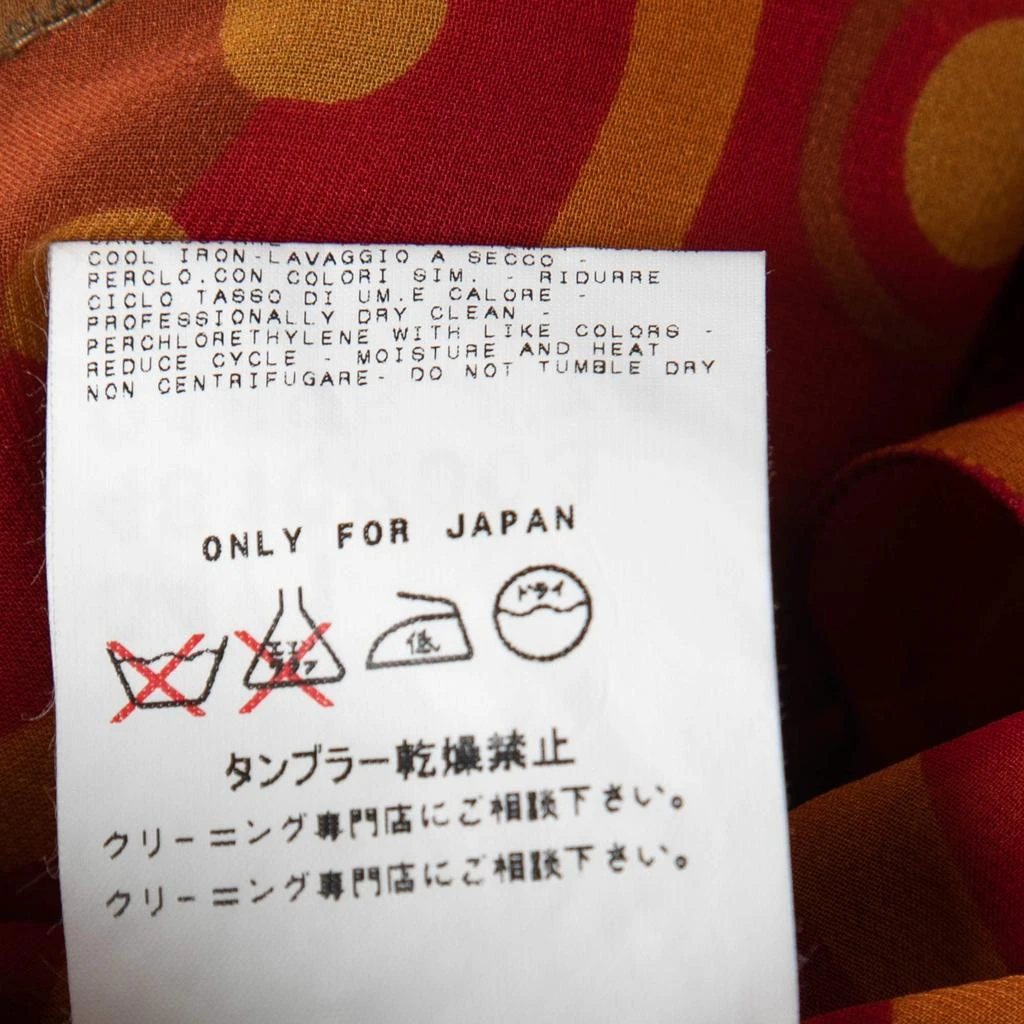 Gianfranco Ferre Gianfranco Ferre Vintage Red Printed Silk Embellished Maxi Skirt L 5