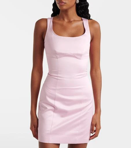 sachin and babi light blue dress Rotate Birger Christensen Strapless 3D Flower Mini Dress