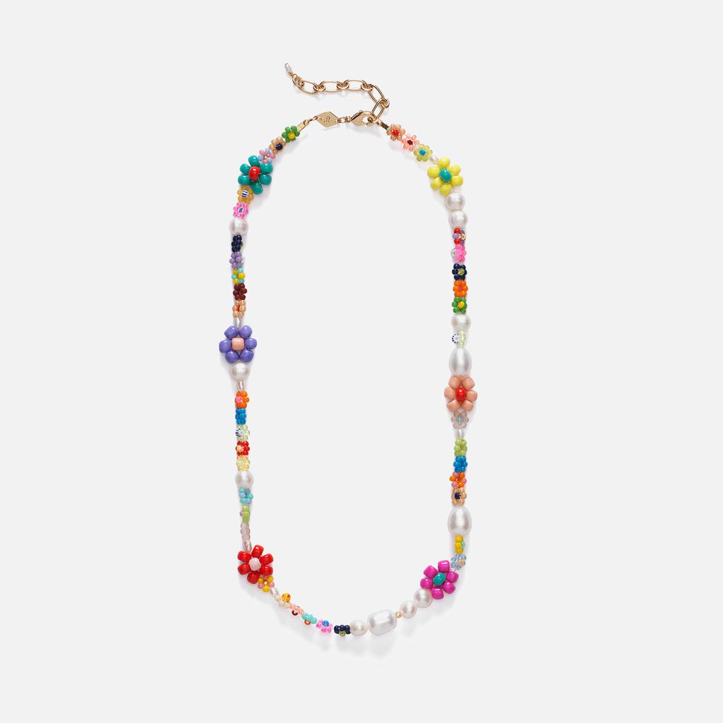 Anni Lu Anni Lu Mexi Flower Pearl and Bead Necklace