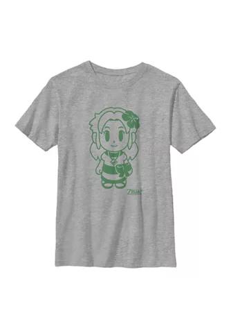 Nintendo Boys 4 7 Zelda Avatar Outline Graphic T Shirt