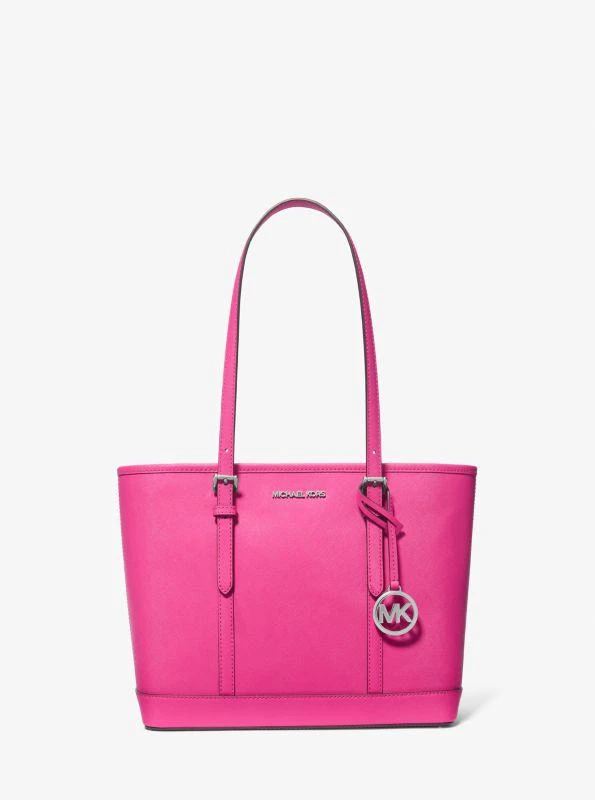 Michael Kors Jet Set Travel Small Saffiano Leather Top-Zip Tote Bag 1