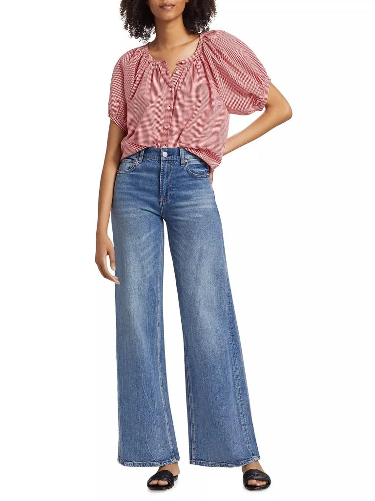 DÔEN June Gingham Cotton Top 2