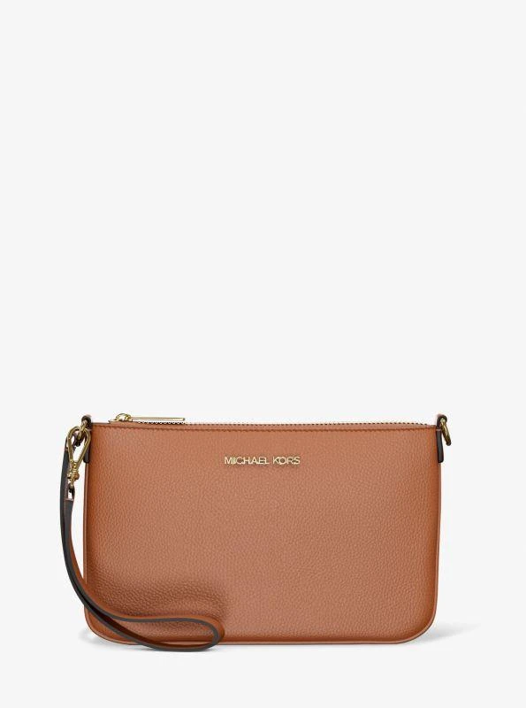 Michael Kors Jet Set Small Pebbled Leather Convertible Wristlet 1