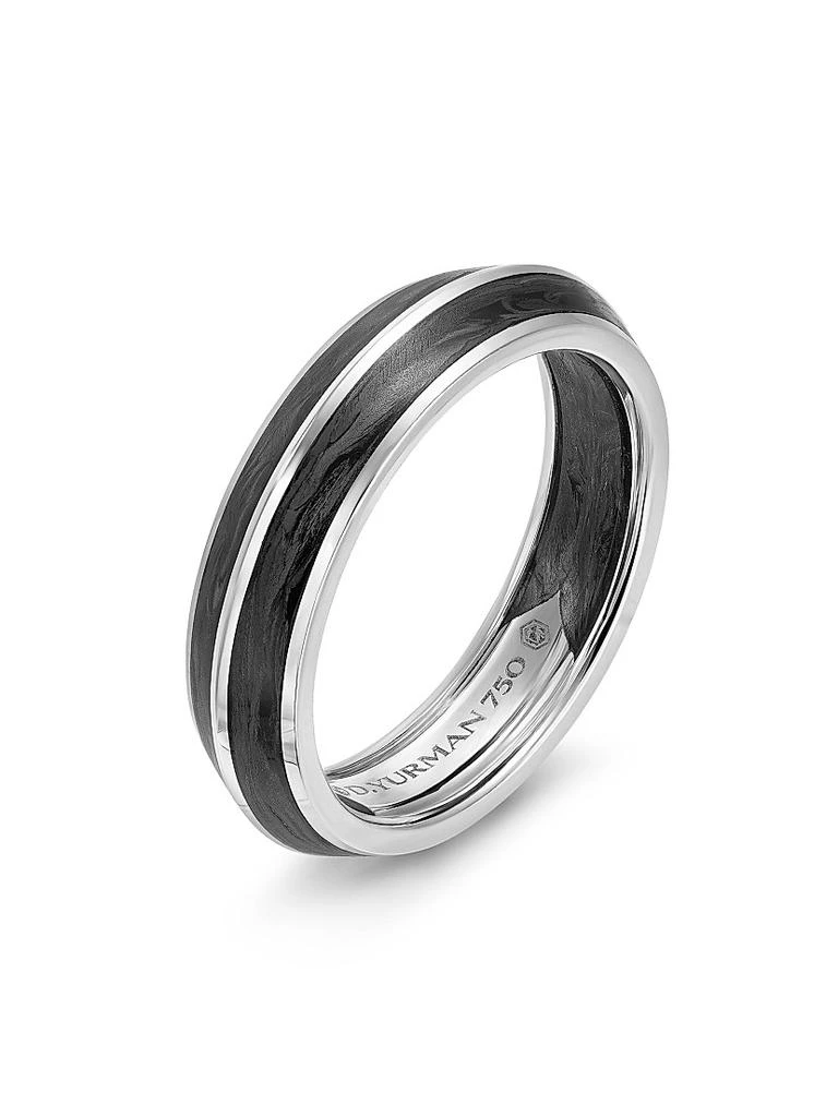 David Yurman Knife Edge Band Ring in 18K White Gold 3