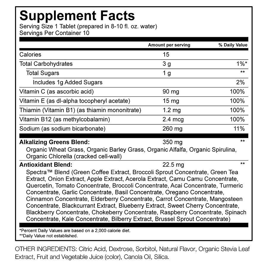 Amazing Grass Effervescent Hydration Tablets Strawberry Lemonade