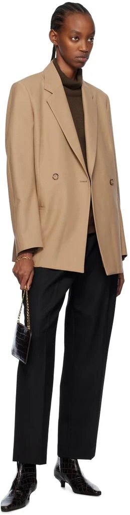 TOTEME Tan Double-Breasted Blazer 4