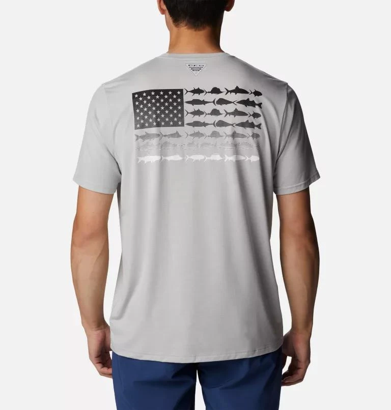 Columbia Columbia Men's PFG  Fish Flag Tech Short Sleeve Shirt- 1