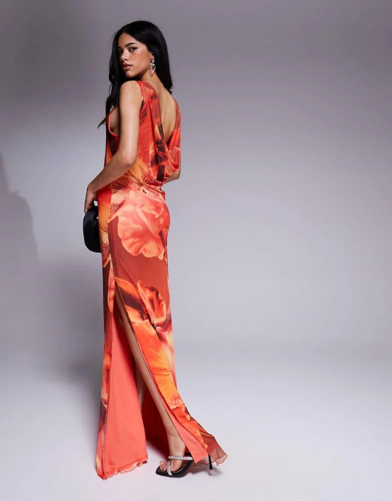 strapless open back dress Halter Peach Bridesmaid Dress with Criss Cross Straps  FancyVestido