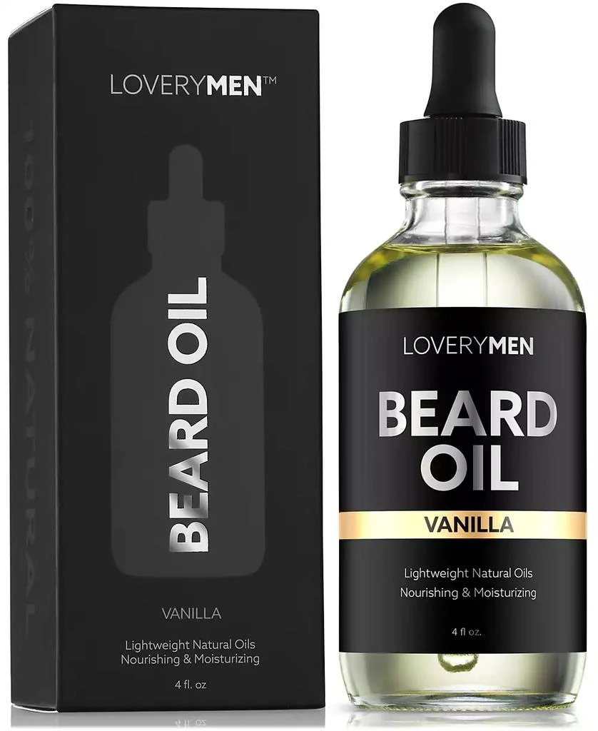 Lovery LoveryMen Nourishing Vanilla-Scented Beard Oil, 4 oz. 1