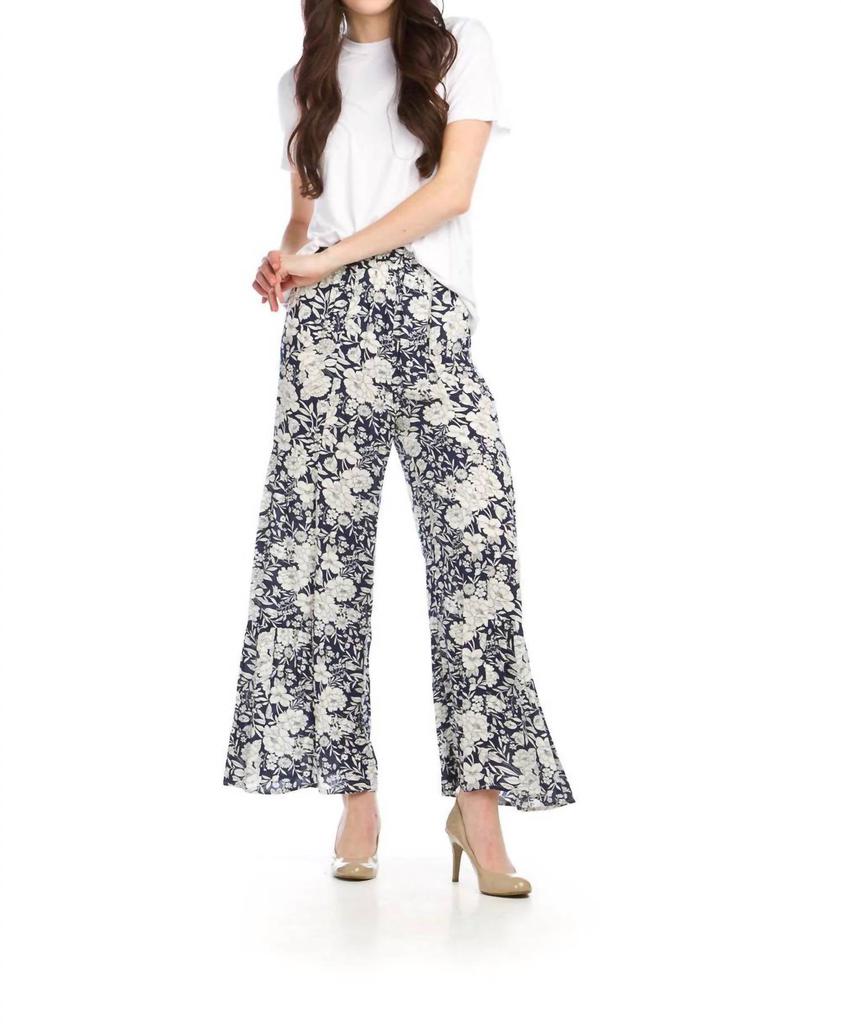 Papillon Sonya Wide Leg Pants In Black