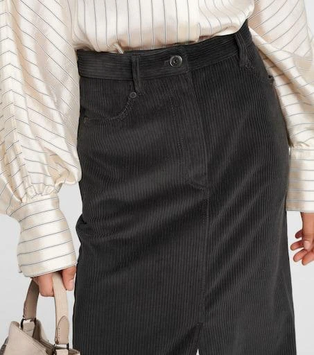 Brunello Cucinelli Cotton corduroy maxi skirt 4