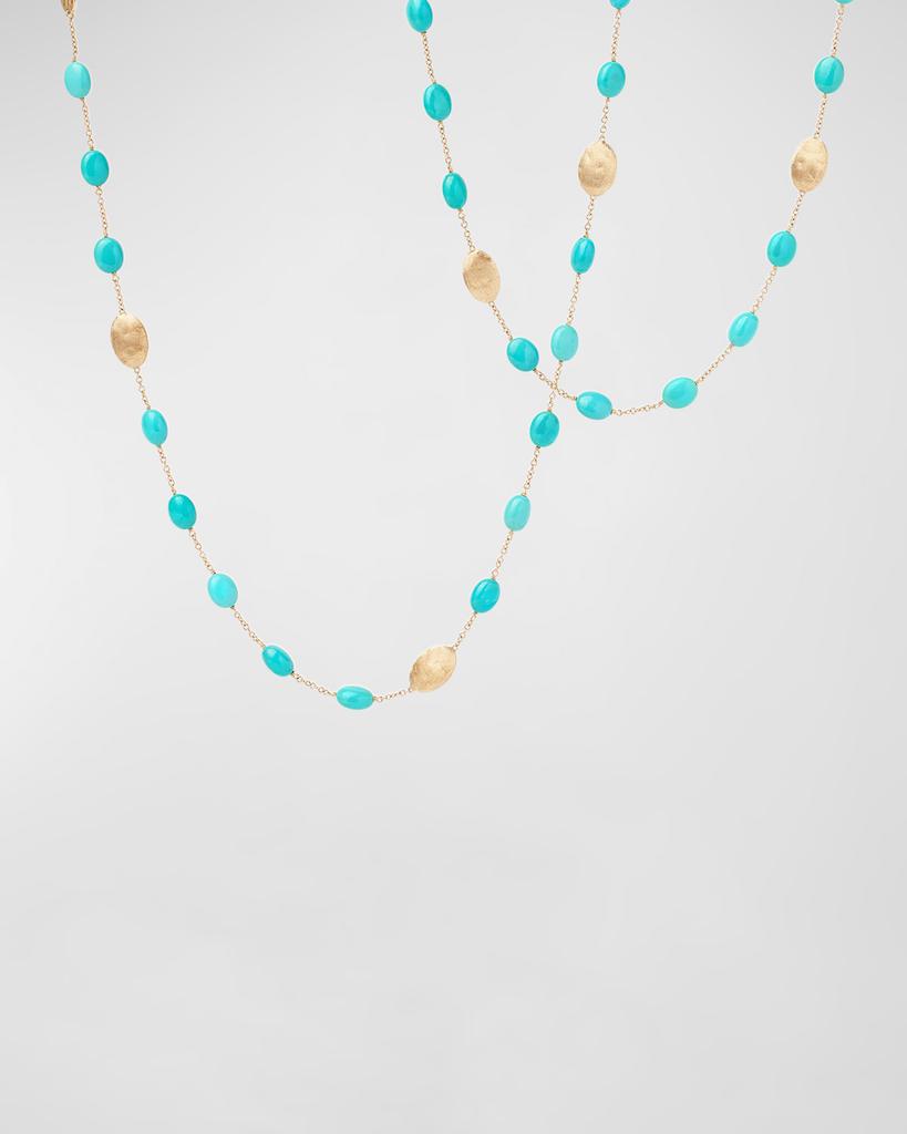 Marco Bicego 18K Yellow Gold Turquoise Long Necklace