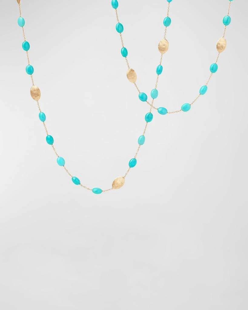 Marco Bicego 18K Yellow Gold Turquoise Long Necklace 1