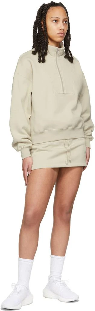 Fear of God ESSENTIALS Beige 1/2 Zip Pullover Sweatshirt 4