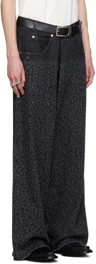 LU'U DAN Black Pleated Front Jeans 2