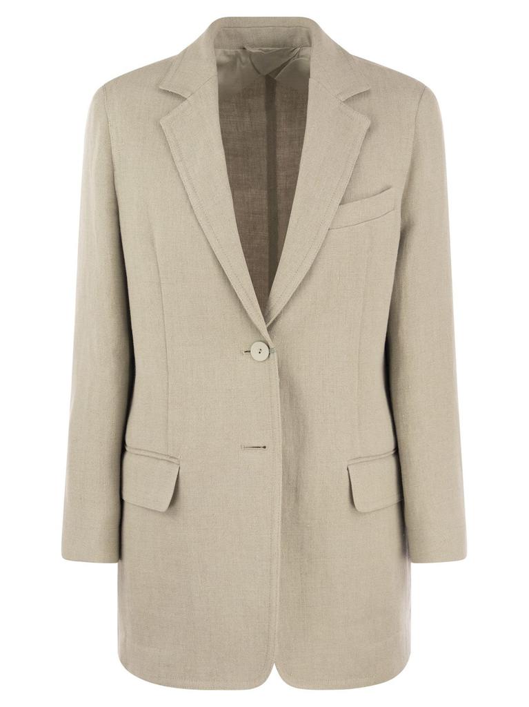 【送料&関税込】Max Mara Dove Grey Linen Adelchi Blazer Max Mara Dove Grey Linen Adelchi Blazer - Jackets - Compare
