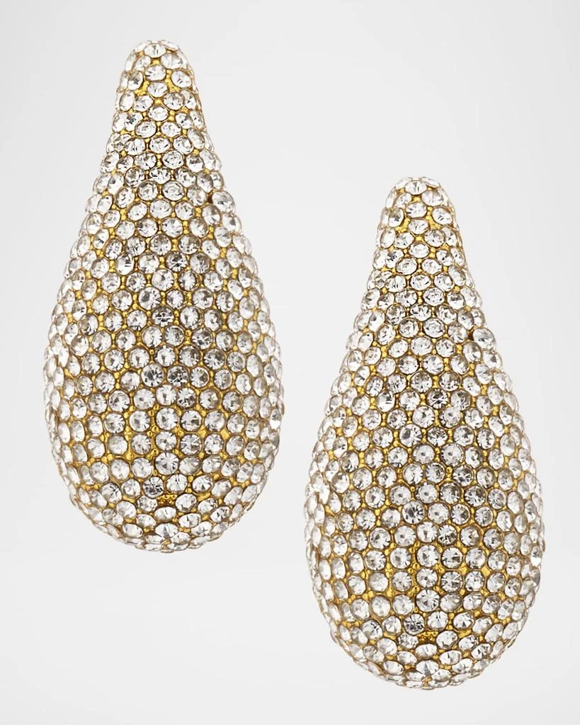 BaubleBar Ella Gold-Plated Crystal Teardrop Earrings 1