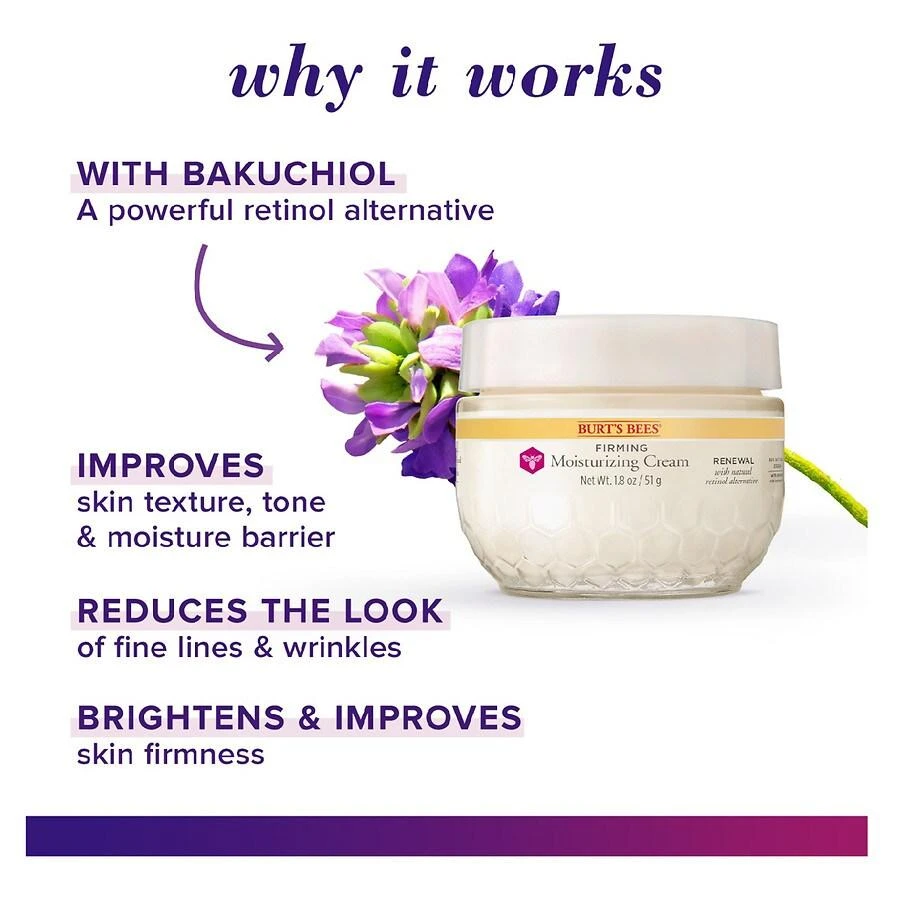 Burt's Bees Renewal Firming Moisturizing Cream with Bakuchiol 8