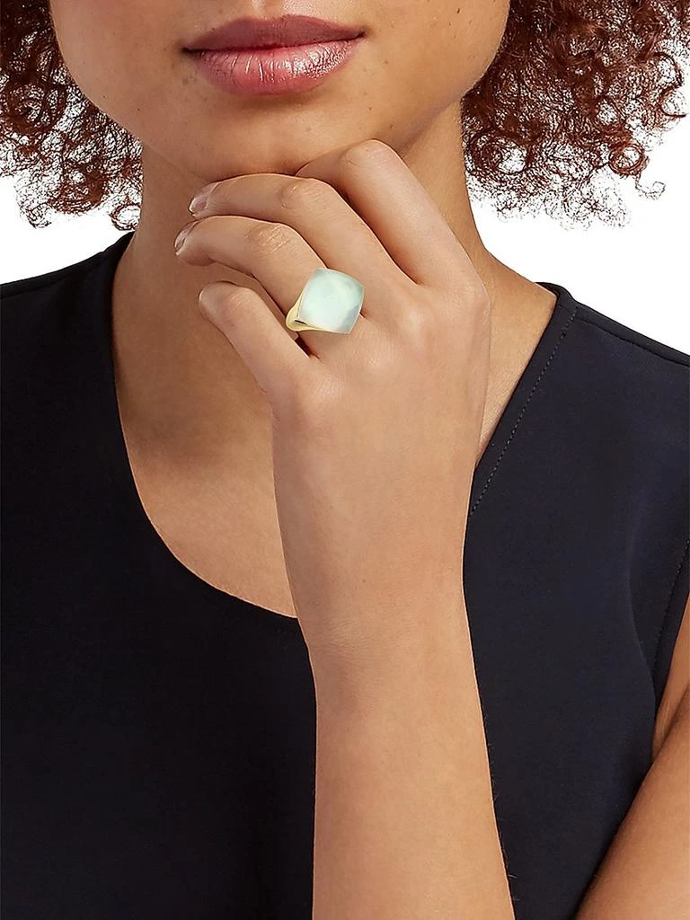 Vhernier Pan Di Zucchero 18K Rose Gold, Mother-Of-Pearl,
Sunflower Quartz Ring 2