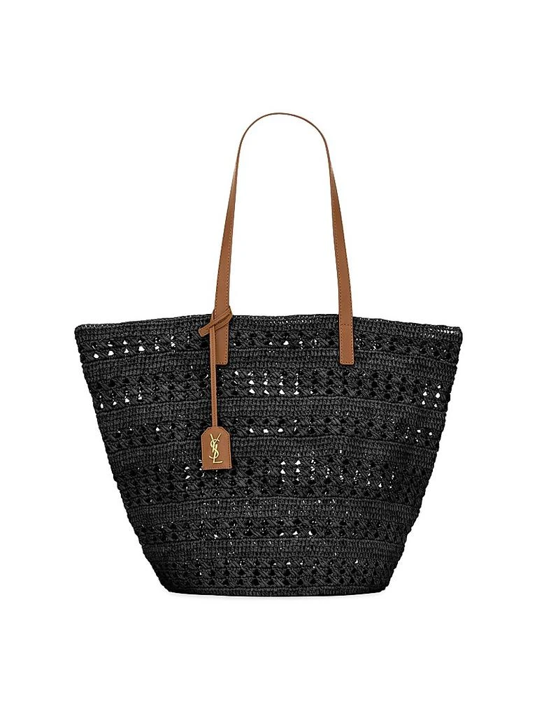 Yves Saint Laurent Panier Medium Bag in Raffia Tote Bag 1