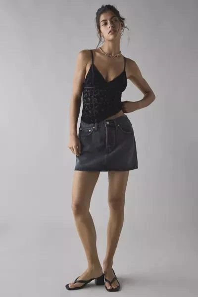 Out From Under Out From Under Je T'aime Semi-Sheer Flocked Mesh Cropped Cami 1