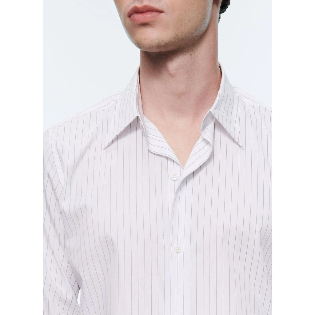 预计3周后发货 Fursac Chemise En Popeline De Coton À Rayures - Blanc - Homme 2