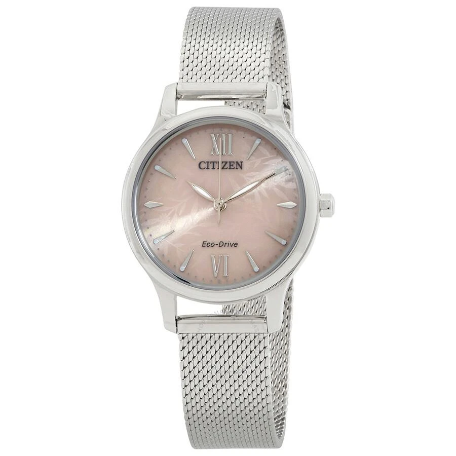 Citizen Eco-Drive Pink Dial Ladies Watch EM0899-81X 1