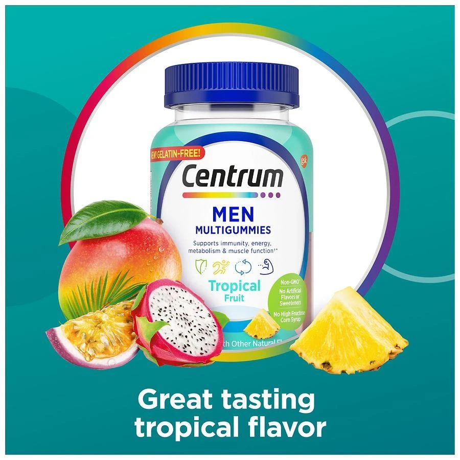 Centrum Men Multivitamin & Multimineral Gummies Tropical Fruit 6