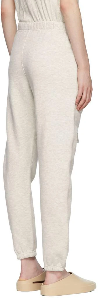 Essentials Off-White Cotton Lounge Pants 3