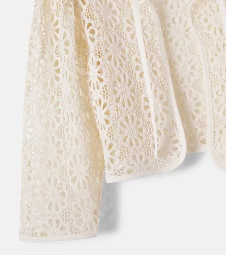 Bebe Organic Jora floral cotton lace jacket 3