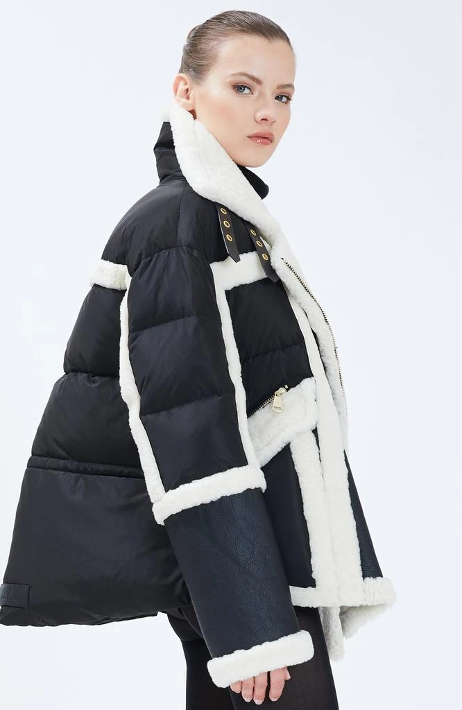 Nicole Benisti Womens Garnier Shearling Puffer Jacket 3