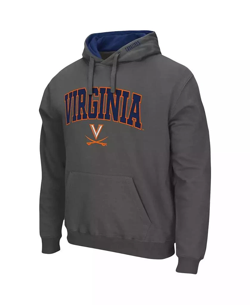 Colosseum Men's Virginia Cavaliers Arch and Logo 3.0 Pullover Hoodie 2