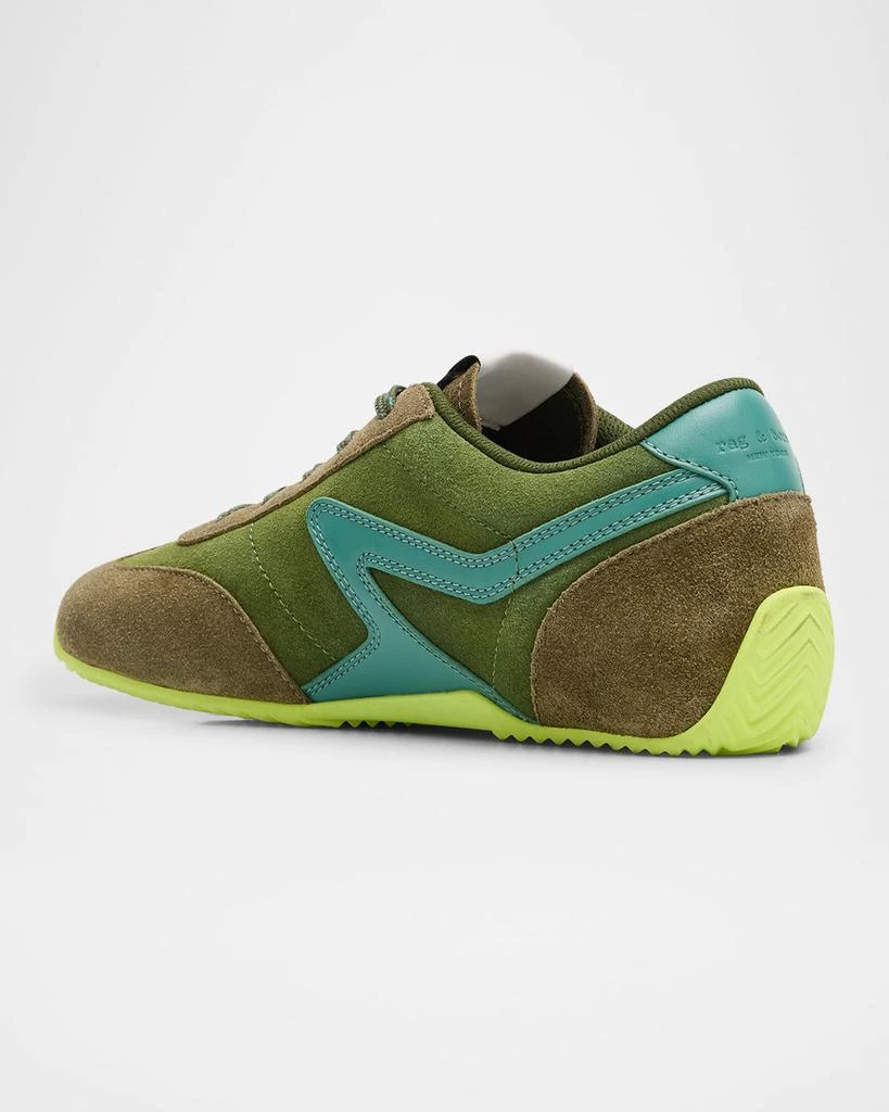 Rag & Bone Ultra Slim Retro Suede Runner Sneakers 5