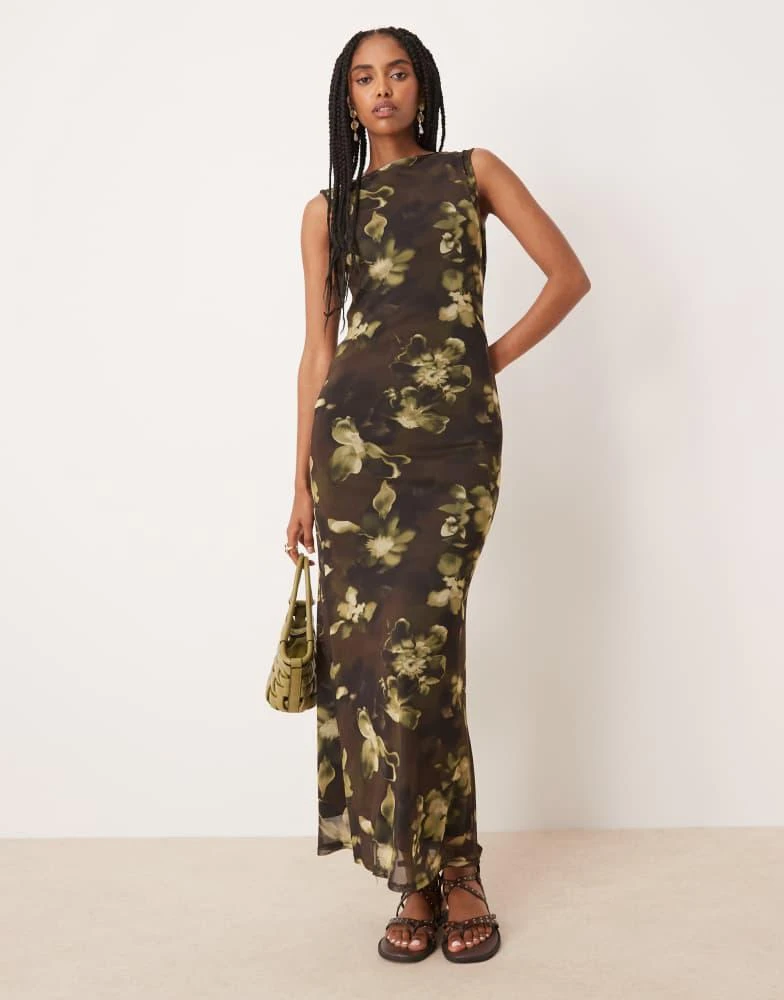 knee length dresses for ladies self-portrait Tinsel Bouclé Chiffon Midi-Dress In Black