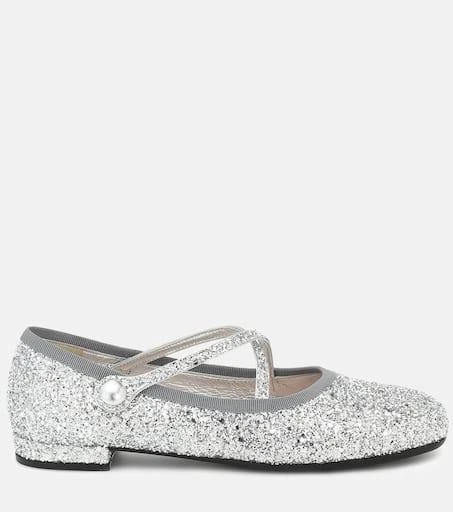 Miu Miu Glitter ballet flats 5