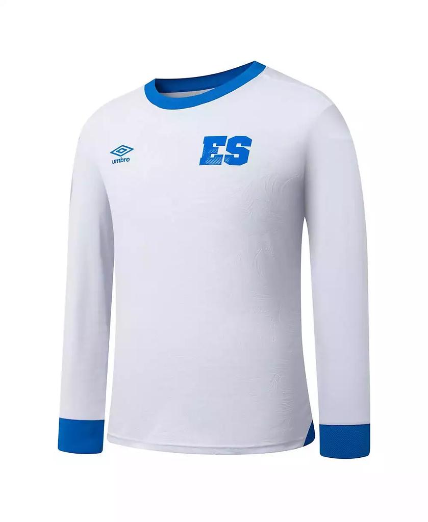 Umbro Men's White El Salvador National Team 2025 Away Replica Long Sleeve Jersey