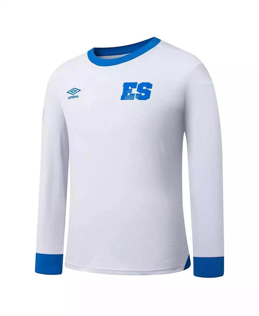 Umbro Men's White El Salvador National Team 2025 Away Replica Long Sleeve Jersey 2