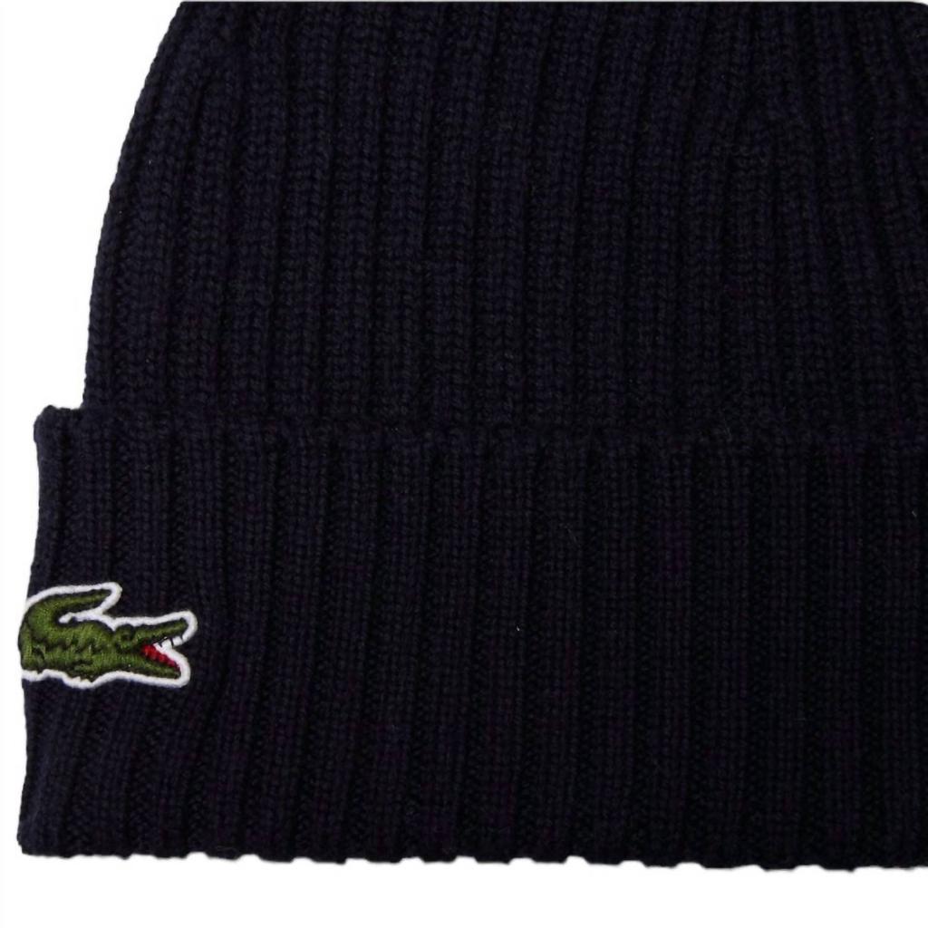 Lacoste Lacoste - Ribbed Wool Beanie - Unisex