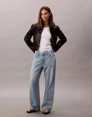Calvin Klein Calvin Klein Jeans low rise distressed baggy jeans in sunbleached wash