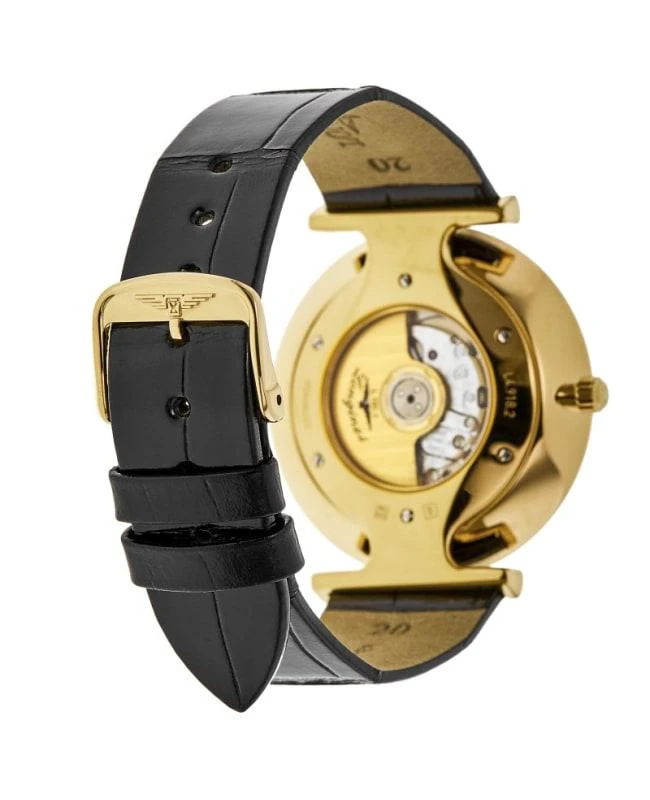 Longines Longines La Grande Classique Automatic White Roman Dial Yellow Gold Plated Leather Strap Men's Watch L4.918.2.11.2 4