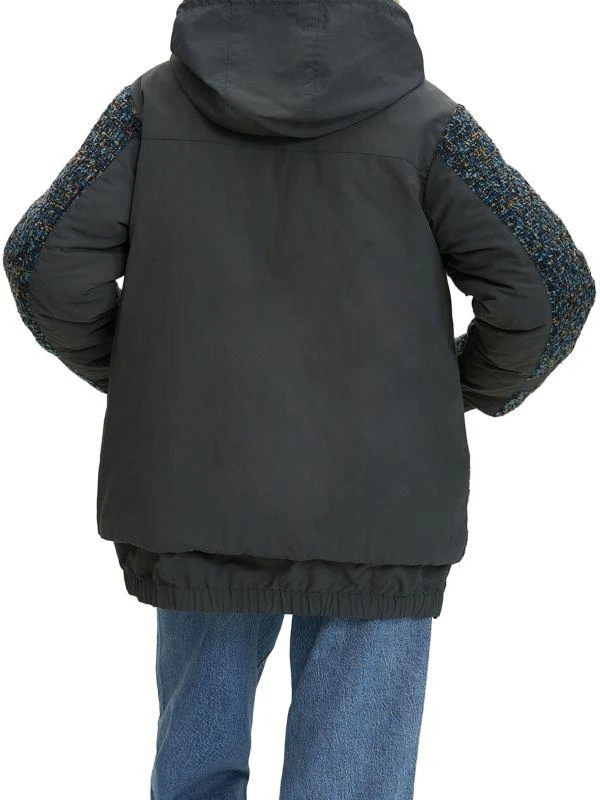 NOIZE Safara Mixed Media Puffer Jacket 2